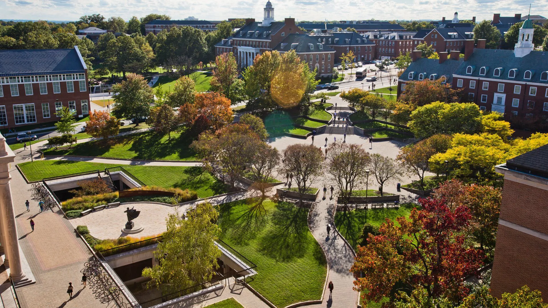 Hornbake Plaza aerial photo