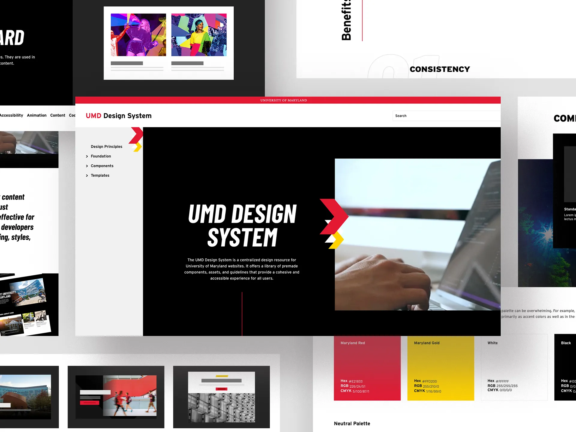 View of the documentation site pages